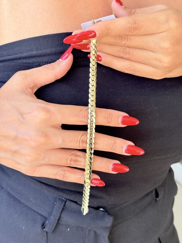 Vip Seri Balık Sırtı Bileklik Gold