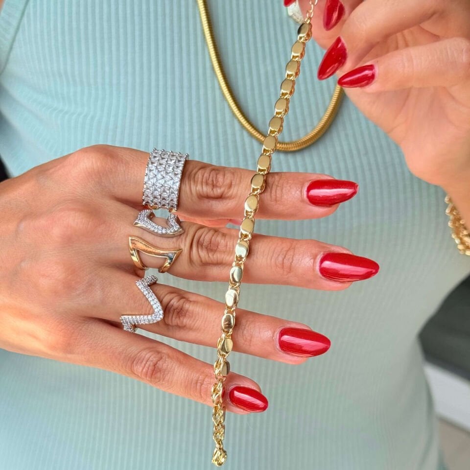 Pullu Vip Seri Xuping Bileklik Gold