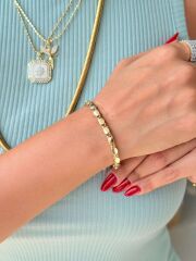 Pullu Vip Seri Bileklik Gold