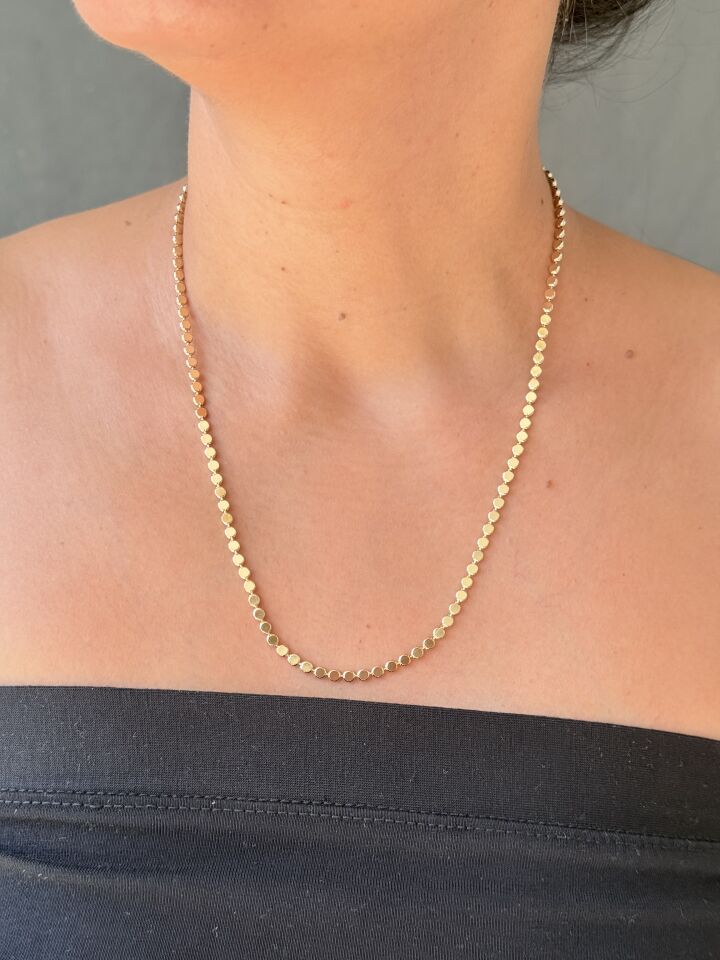 Ezme Zincir Kolye Vip Seri Gold