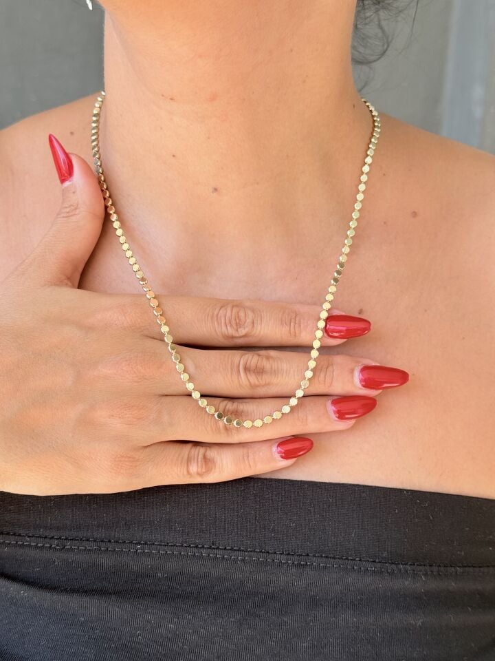 Ezme Zincir Kolye Vip Seri Gold