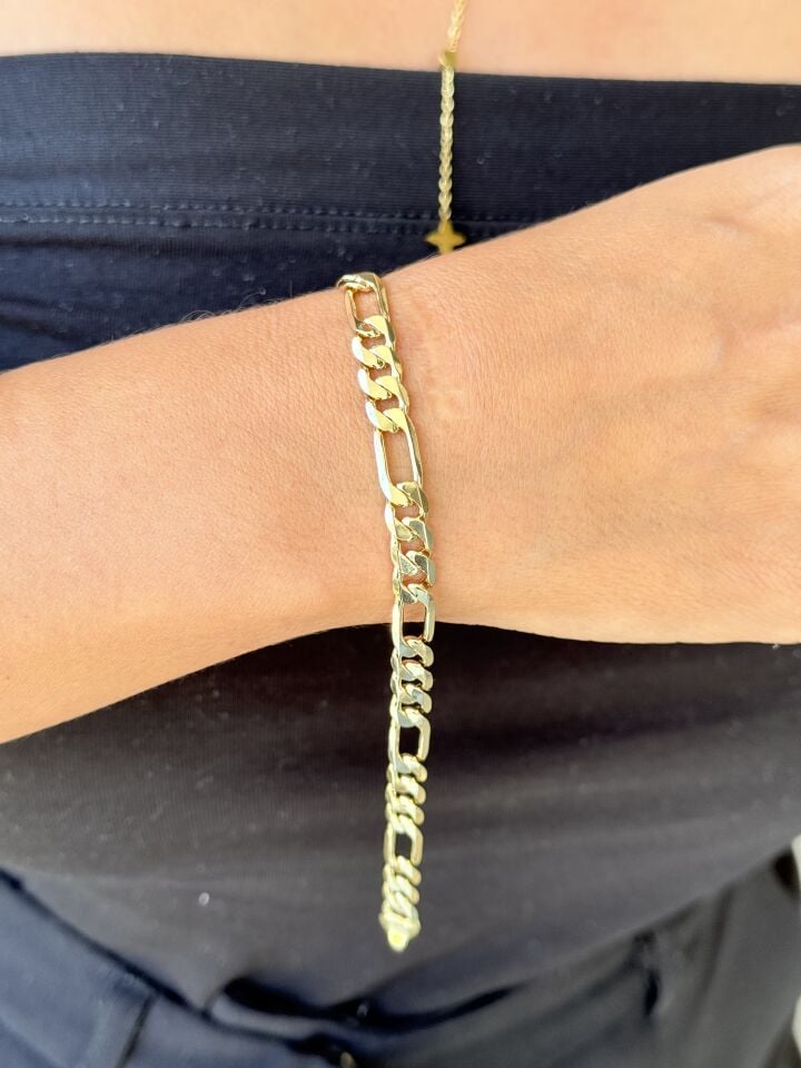 Figaro Model Vip seri Bileklik Gold