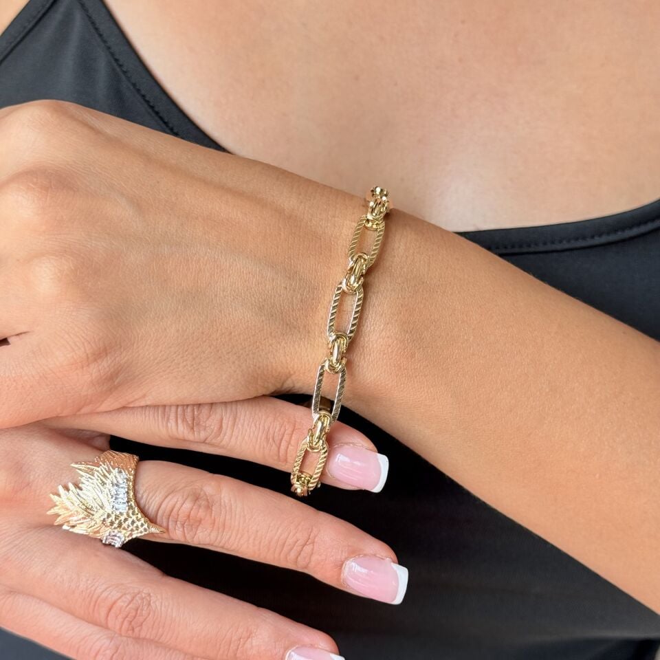 Vip Seri Ataç Model Bileklik Gold