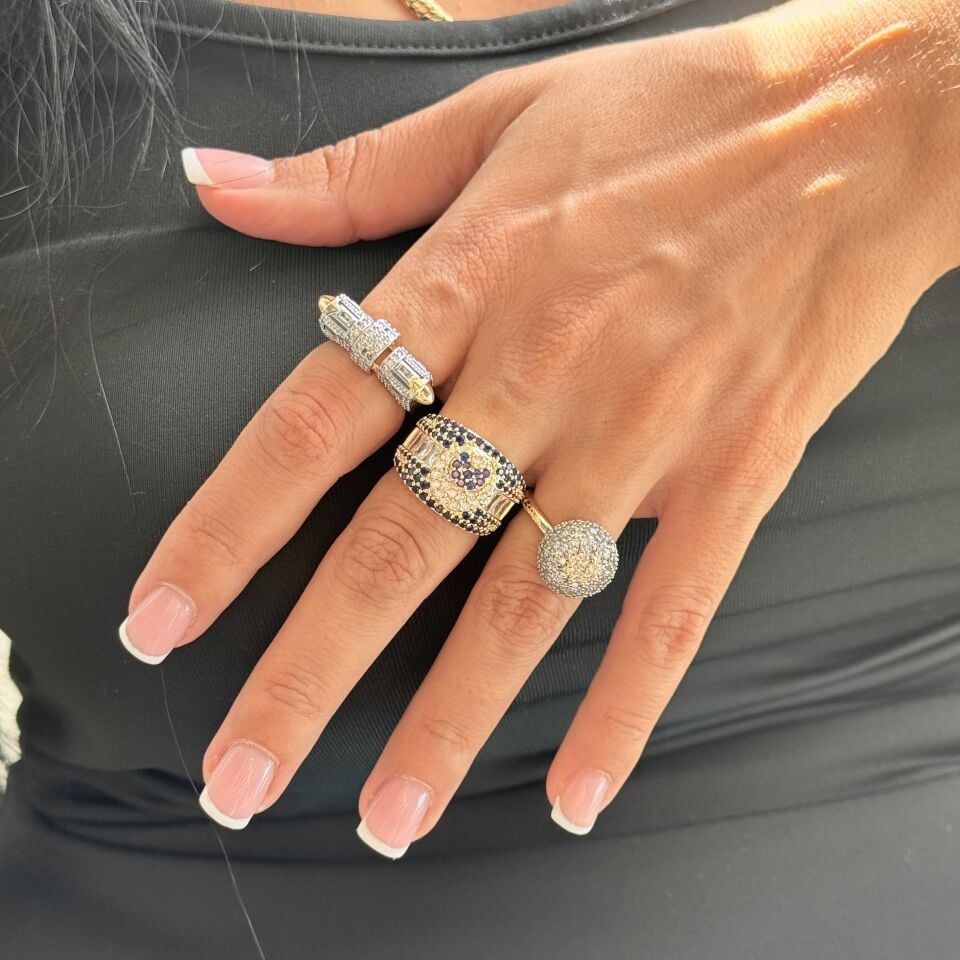 Vip Seri Tarz Zirkon Taşlı Yüzük