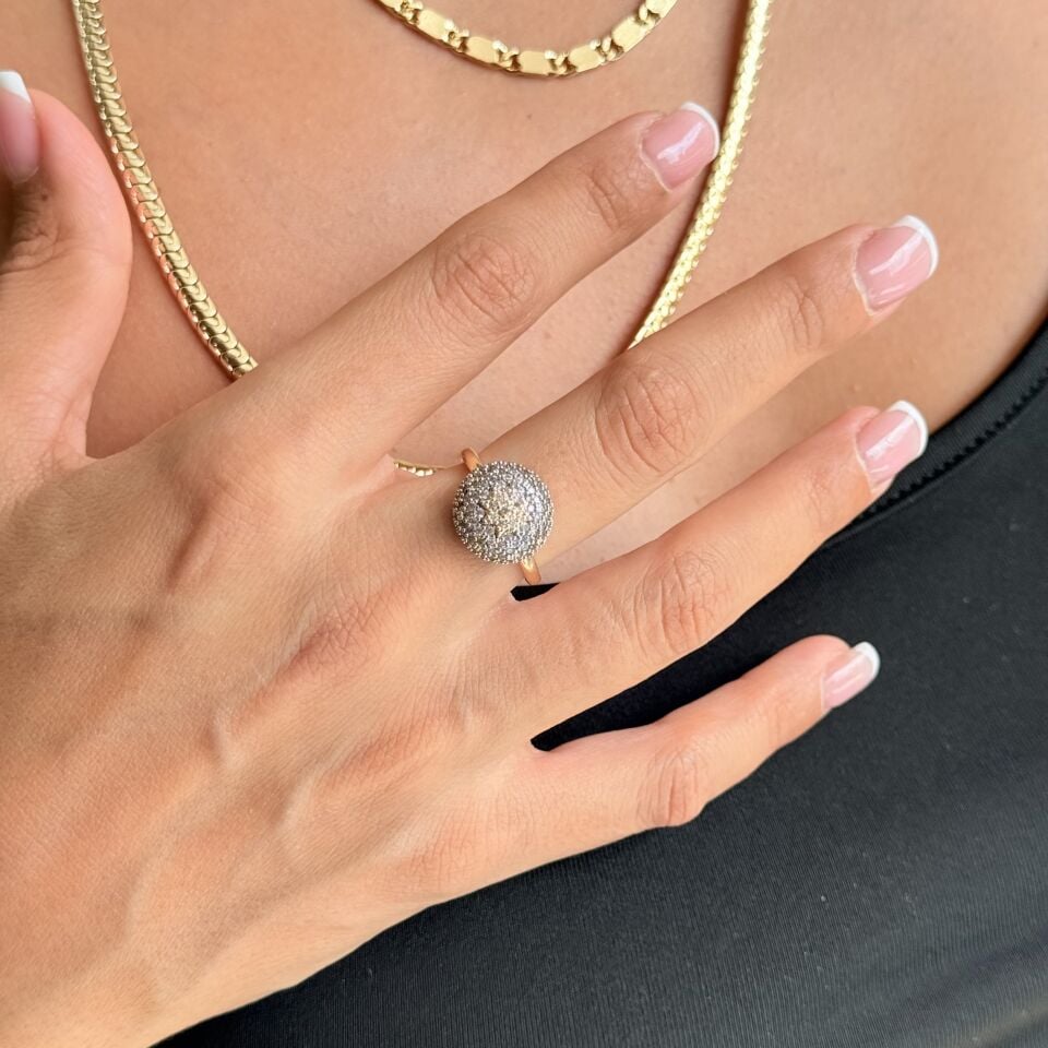 Yıldız Model Zirkon Taşlı Yüzük