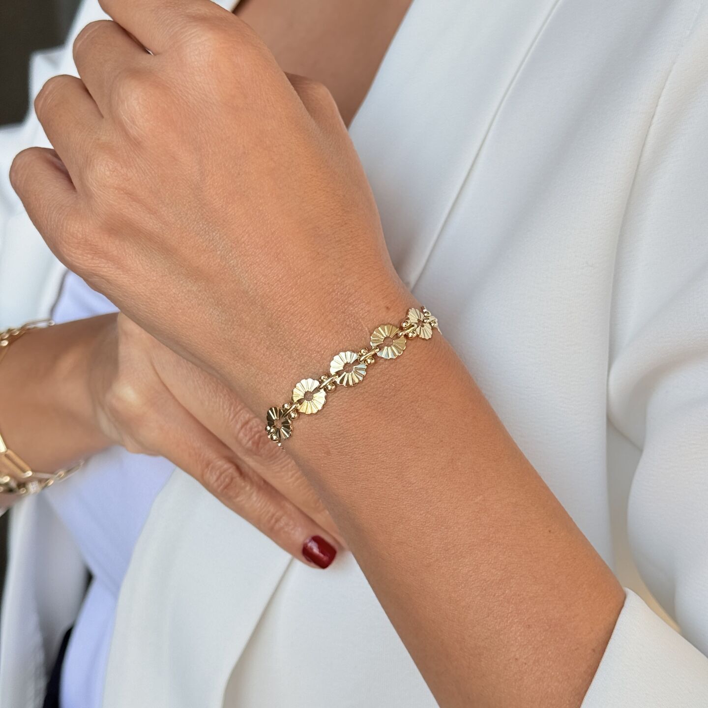 Çiçek Model Vip Seri Xuping Bileklik Gold