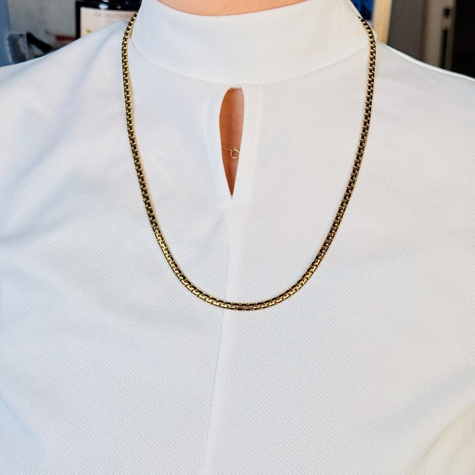 Kuyumcu Model Uzun Zincir Kolye Gold