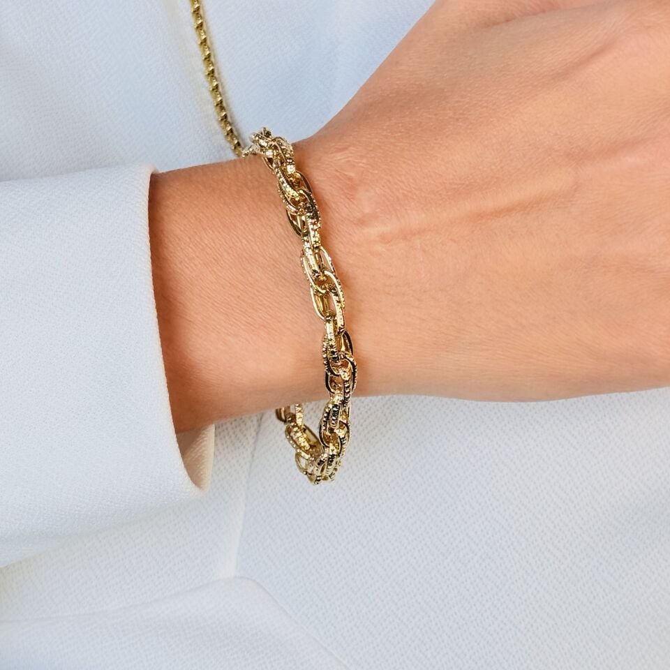 Sarmal Vip Seri Xuping Bileklik Gold