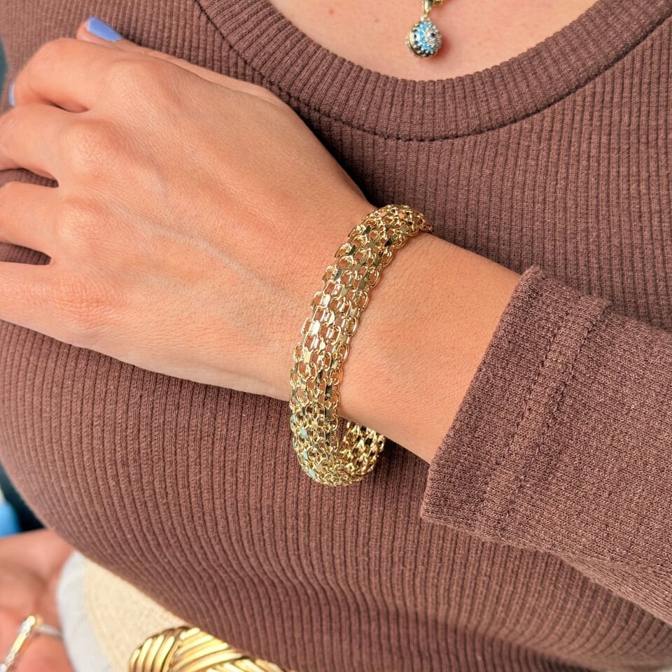 Bismarc Model Vip Xuping Bileklik Gold