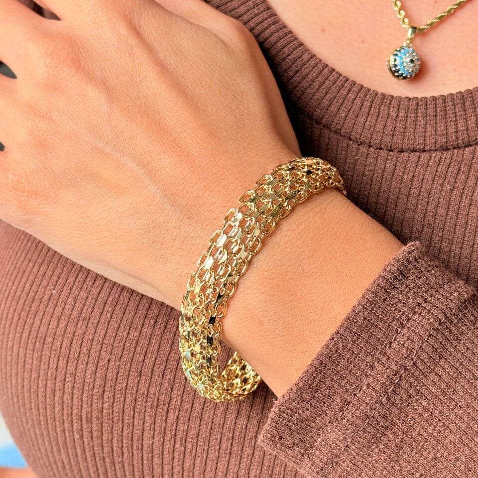 Bismarc Model Vip Xuping Bileklik Gold