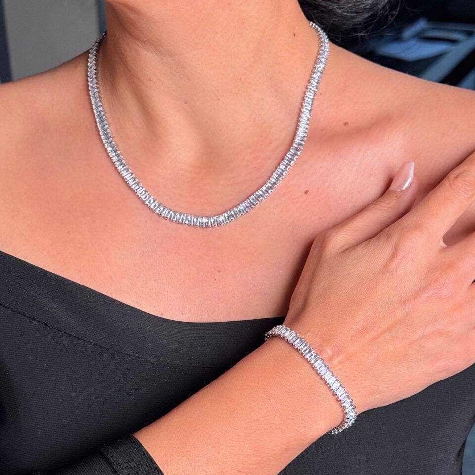 Sonsuz Aşk Bilekliği Zirkon Taşlı Paslanmaz Çelik Silver