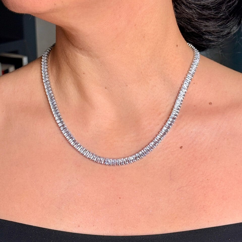 Sonsuz Aşkın Işıltısı Bileklik Kolye Set Paslanmaz Çelik