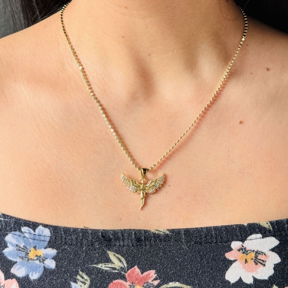 Melek Ezme Zincir Xuping Vip Kolye Gold