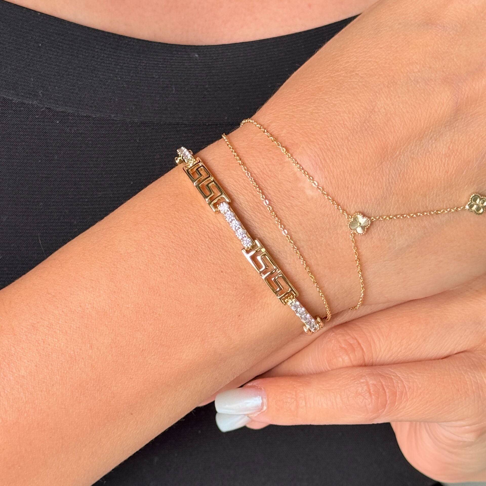 Valeron Zirkon Taşlı Vip Xuping Bileklik Gold