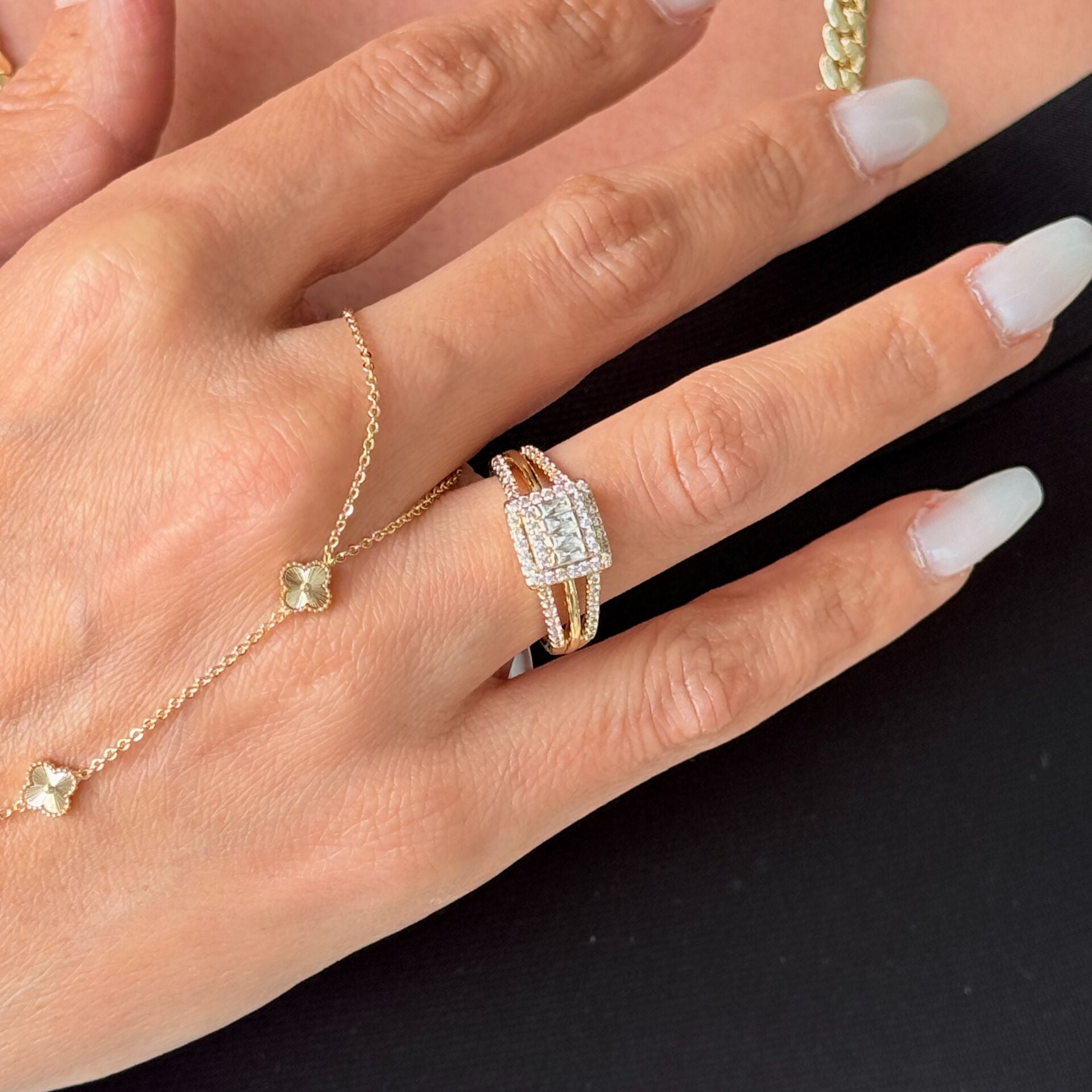 Baget Zirkon Taşlı Vip Xuping Yüzük Gold